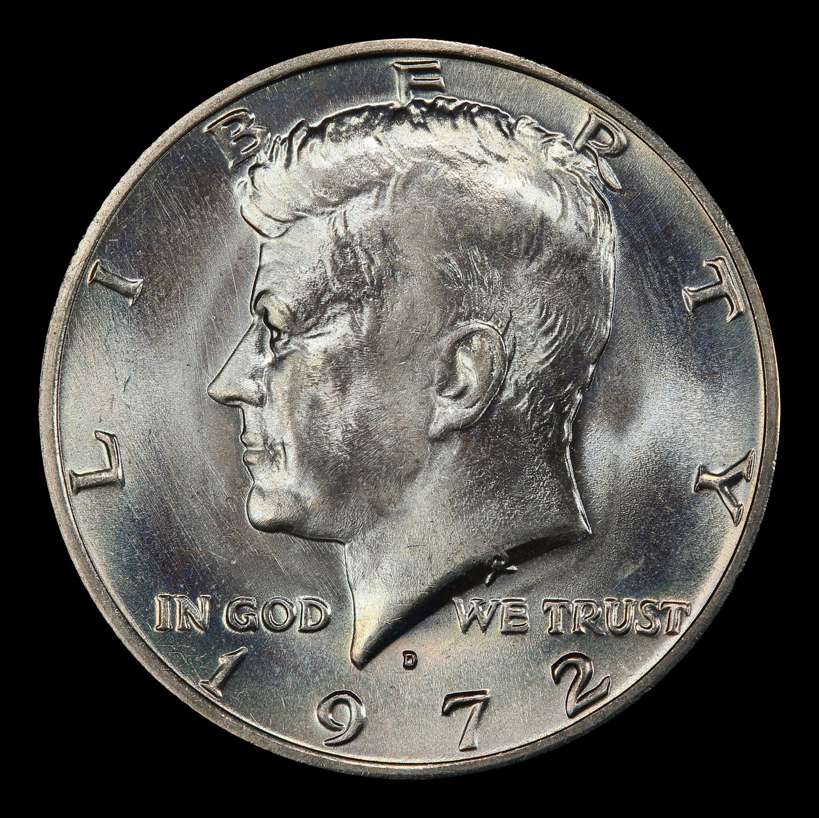 1972-d Kennedy Half Dollar Near Top Pop 50c ms67+ SEGS - 2