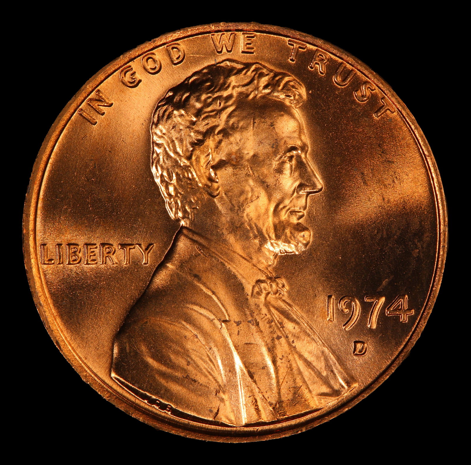 1974-d Lincoln Cent Near Top Pop 1c ms67+ rd SEGS - 2