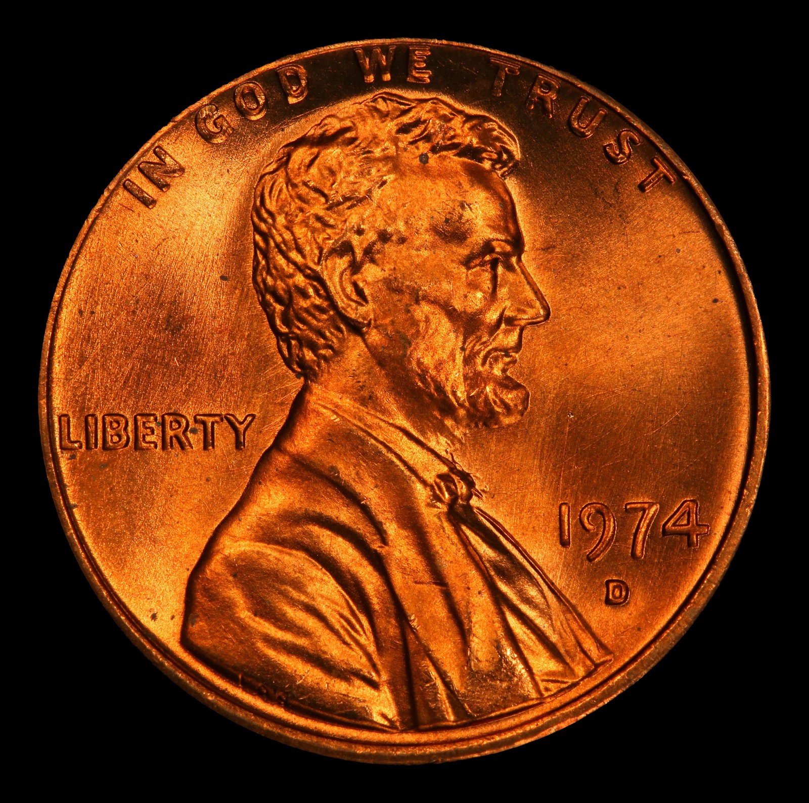 1974-d Lincoln Cent Near Top Pop 1c ms67+ rd SEGS - 2