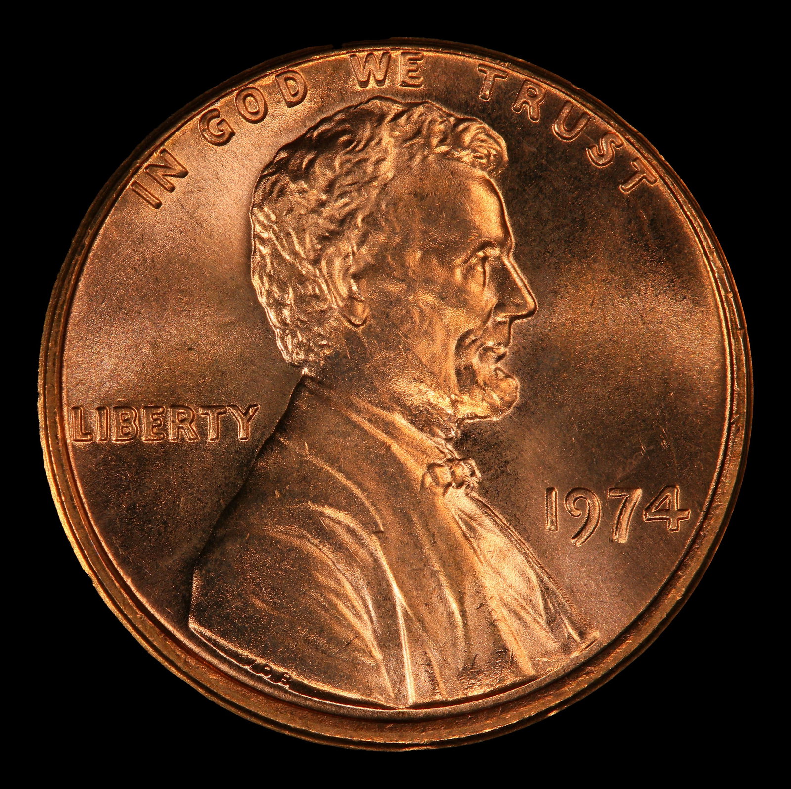 1974-p Lincoln Cent Near Top Pop 1c ms67+ rd SEGS - 2