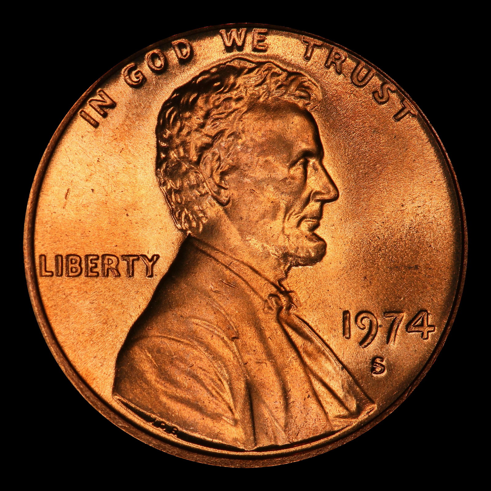 1974-s Lincoln Cent Near Top Pop 1c ms67 rd SEGS - 2
