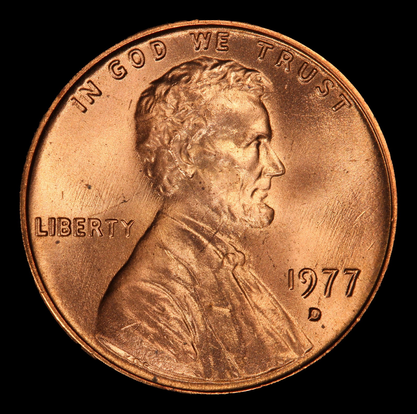 1977-d Lincoln Cent Near Top Pop 1c ms67+ rd SEGS - 2