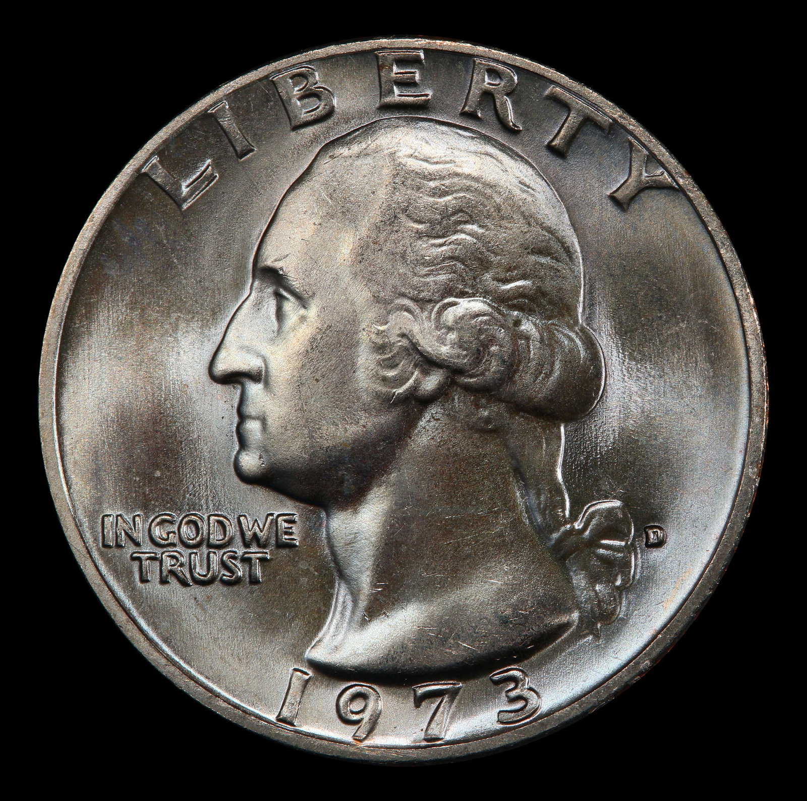 1973-d Washington Quarter Near Top Pop 25c ms67+ SEGS - 2