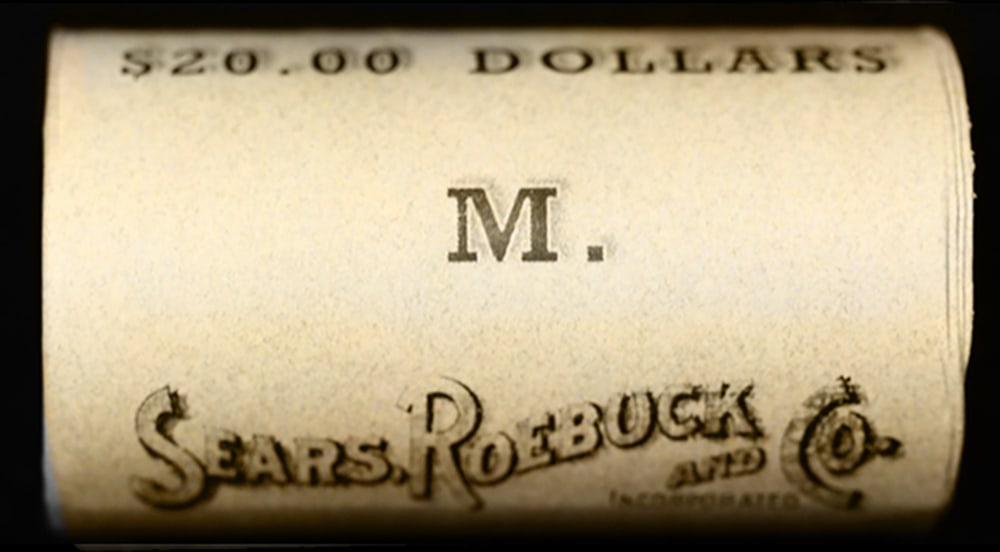 20 Mixed Morgan/Peace Circ SEARS Dollar $1 Roll 1921 Peace/Morgan 'S' Rev Ends - 5