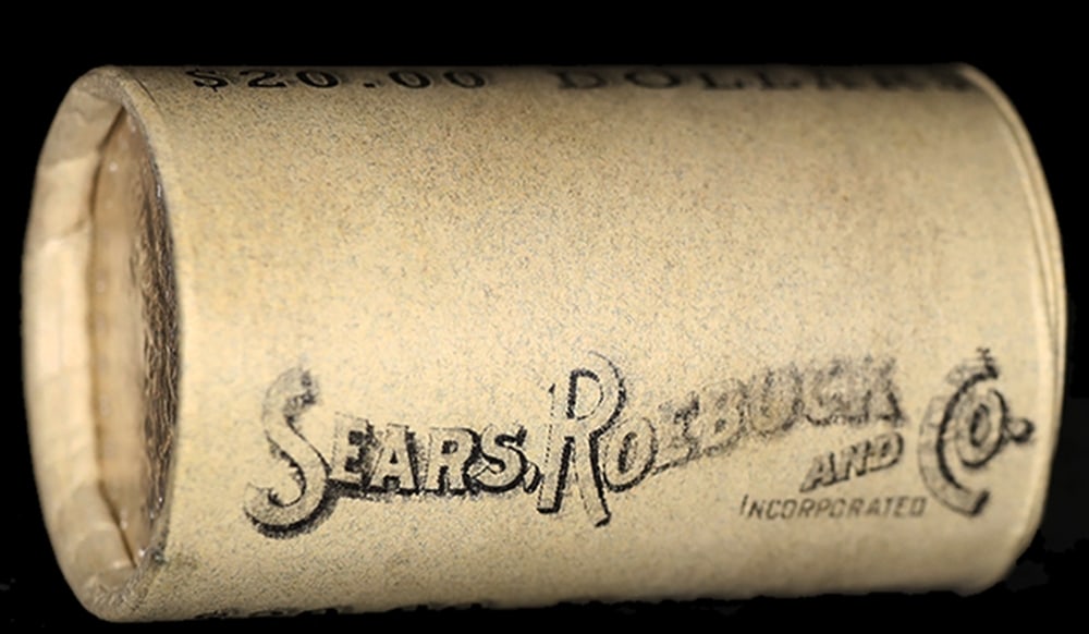 20 Mixed Morgan/Peace Circ SEARS Dollar $1 Roll 1921 Peace/Morgan 'S' Rev Ends - 6