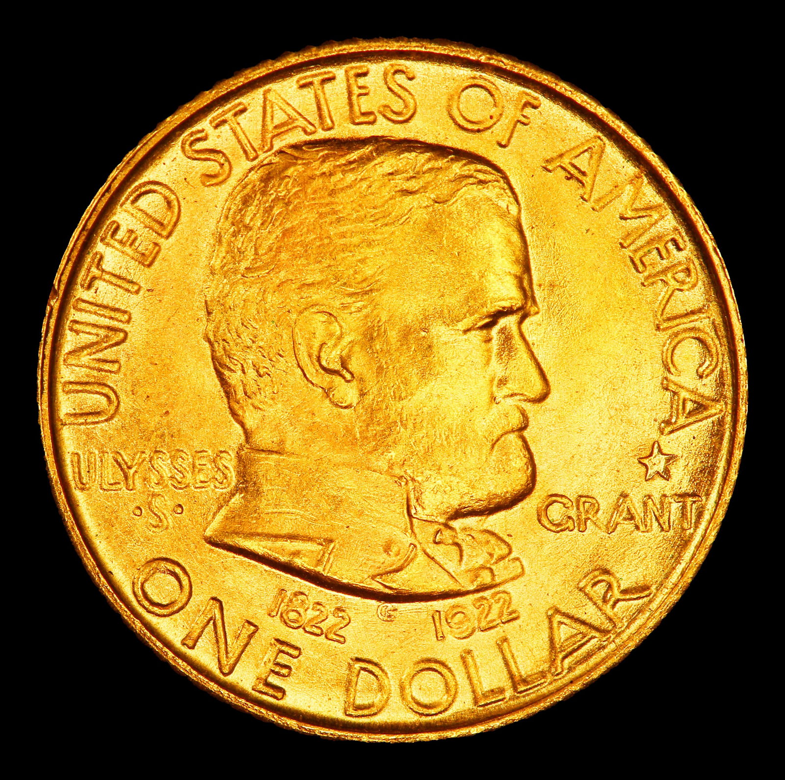 1922 Grant w/Star Gold Commem Dollar Near Top Pop! 1 ms67+ SEGS - 2