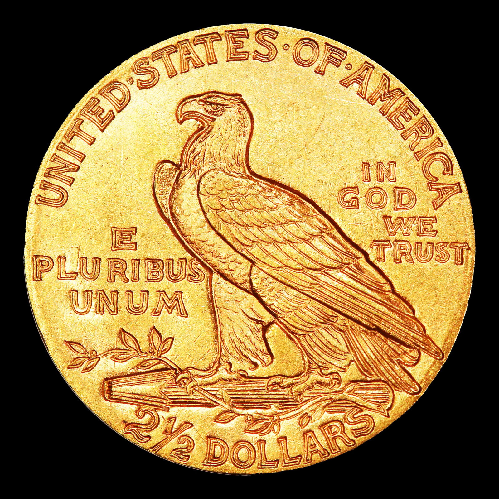 1914-p Gold Indian Quarter Eagle $2 1/2 ms65 SEGS - 3