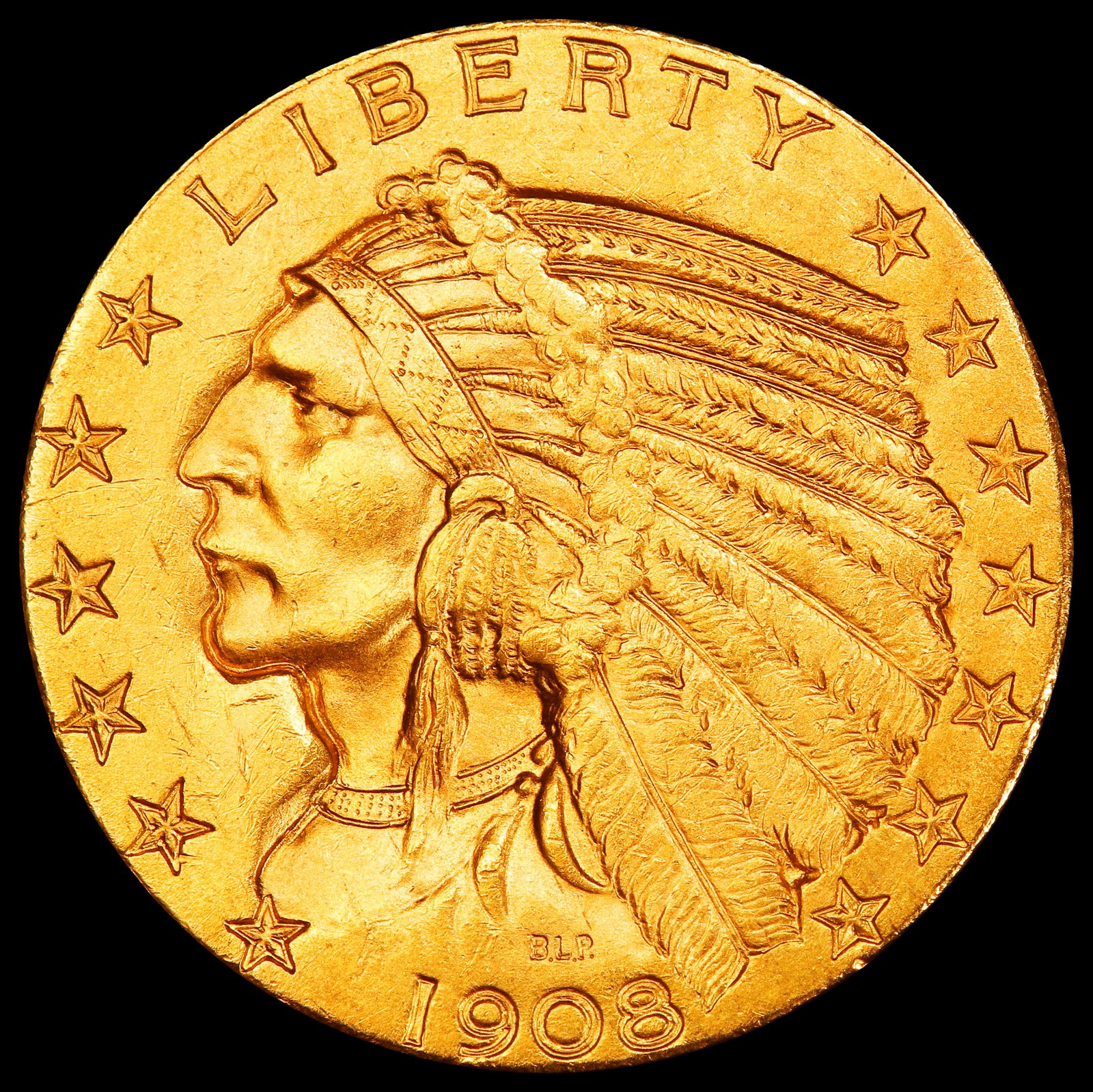 1908-d Gold Indian Half Eagle $5 ms65 SEGS - 2