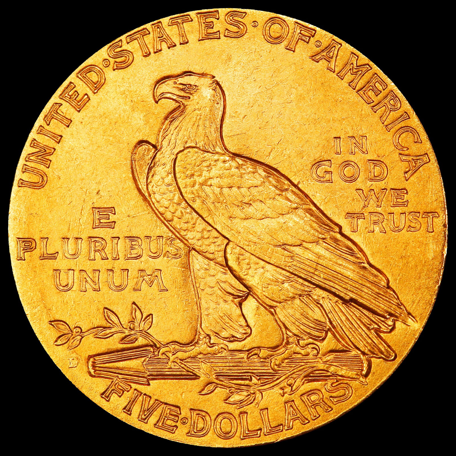 1908-d Gold Indian Half Eagle $5 ms65 SEGS - 3