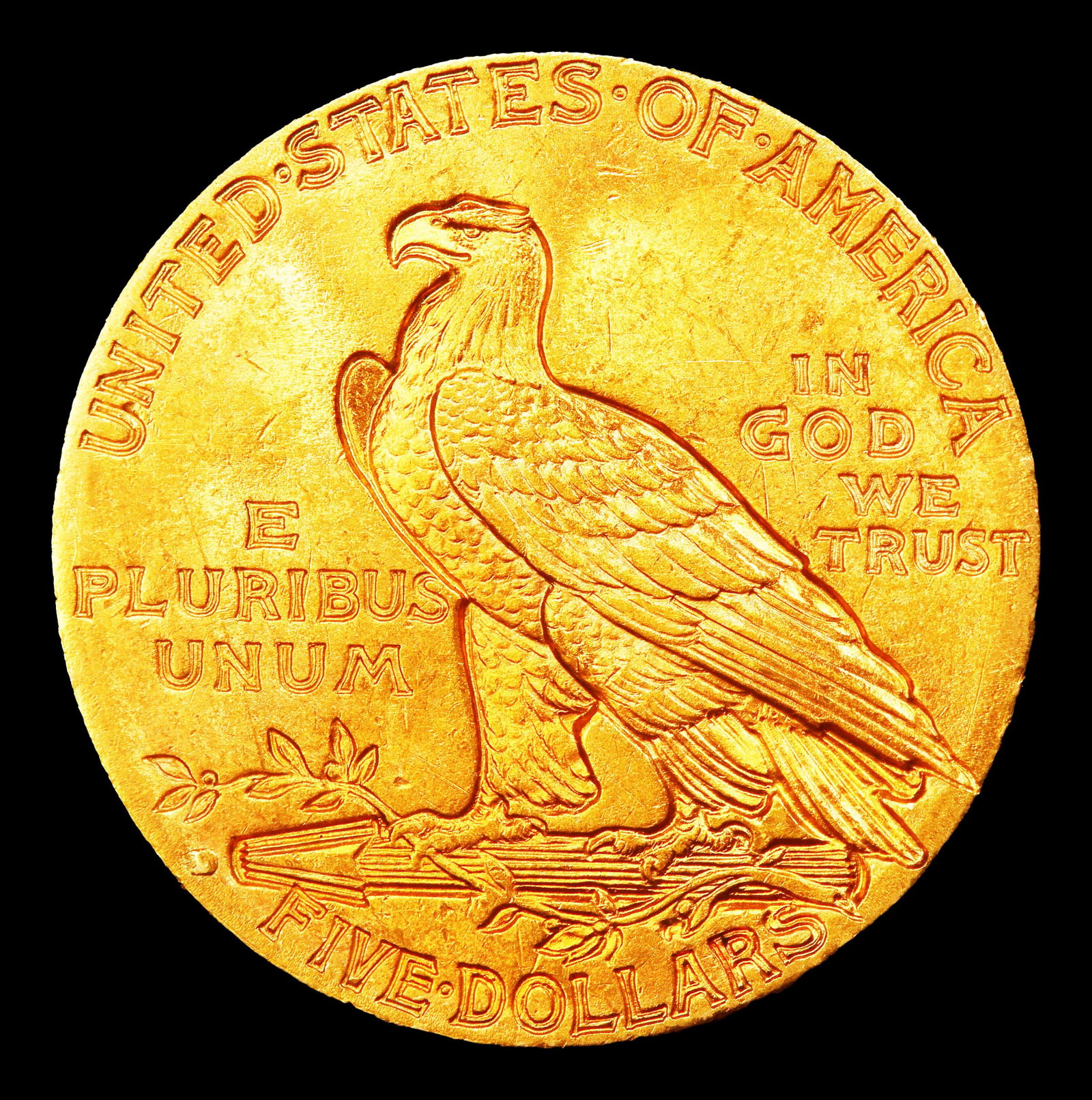 1914-d Gold Indian Half Eagle $5 ms64+ SEGS - 3