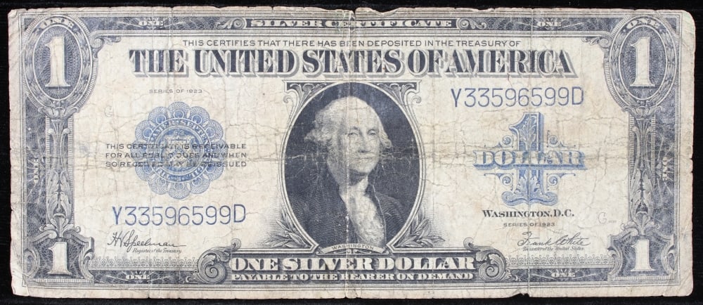1923 $1 large size Silver Certificate Grades f+ Signatures Speelman/White - 2