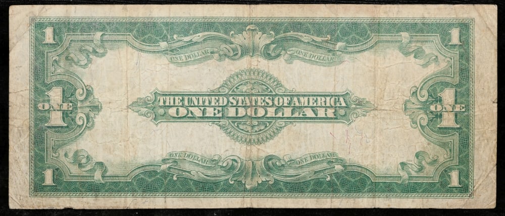 1923 $1 large size Silver Certificate Grades vf+ Signatures Speelman/White - 3