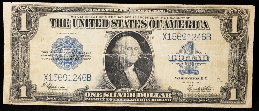 1923 $1 large size Silver Certificate Grades f+ Signatures Speelman/White - 2