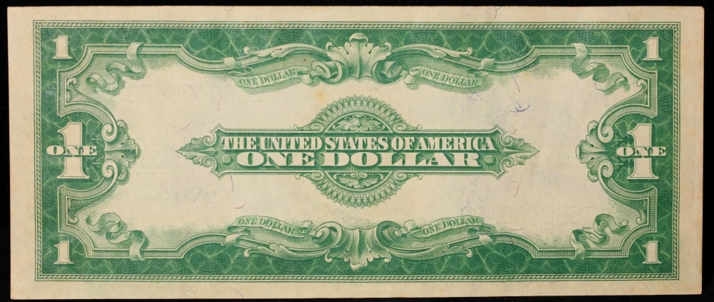 1923 $1 large size Silver Certificate Grades Select AU Signatures Woods/White - 3