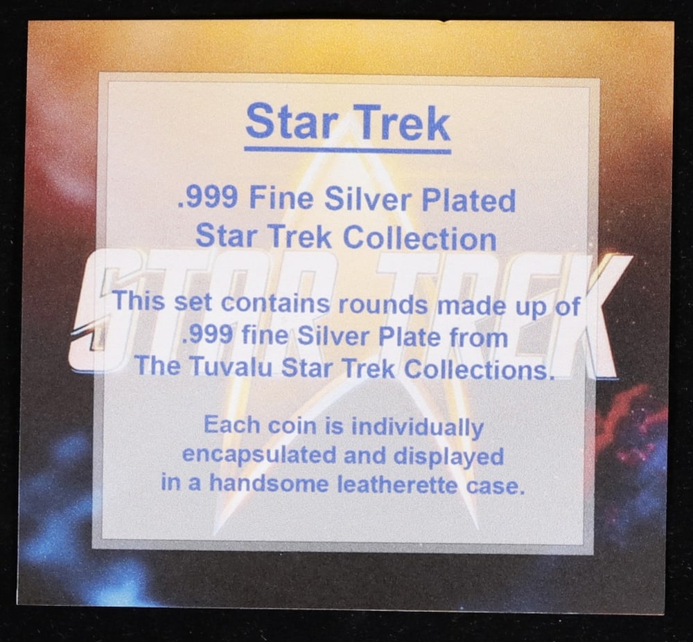 1 PC. Star Trek (The Kiss) Silver Plated Round Collection In Custom Box W/ Special Backer card - 6
