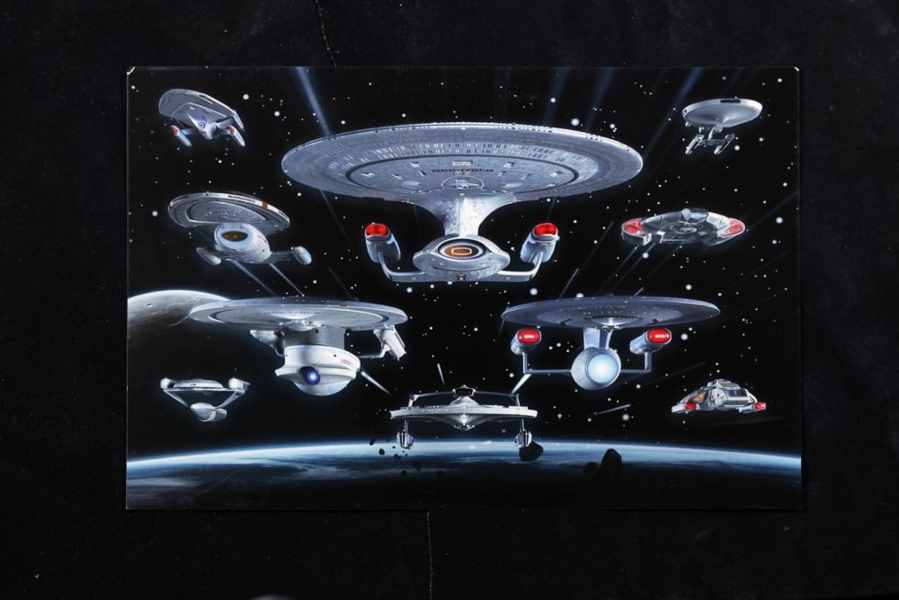 Limited Edition 8 Coin Star Trek Ships Silver Plated Collection In Custom WOODEN Box W/ Special B... - 6