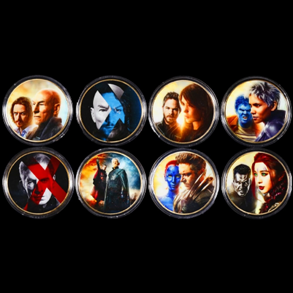 Limited Edition 8 X-Men Days of Future Past Gold Plated Collection In Custom WOODEN Box W/ Specia... - 4