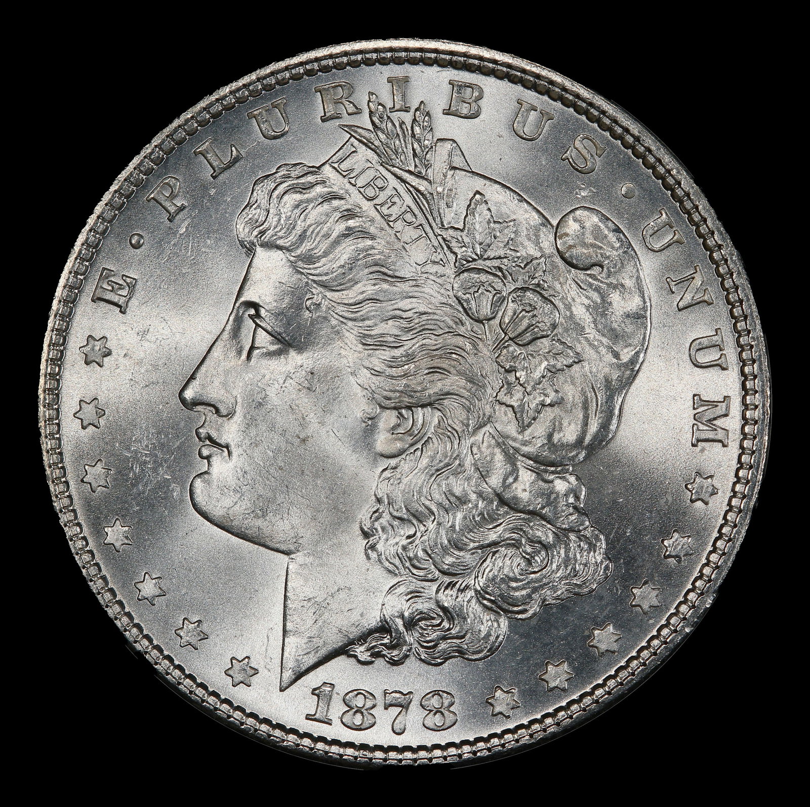 1878-p 7tf Morgan Dollar Near Top Pop! $1 ms66 SEGS - 2