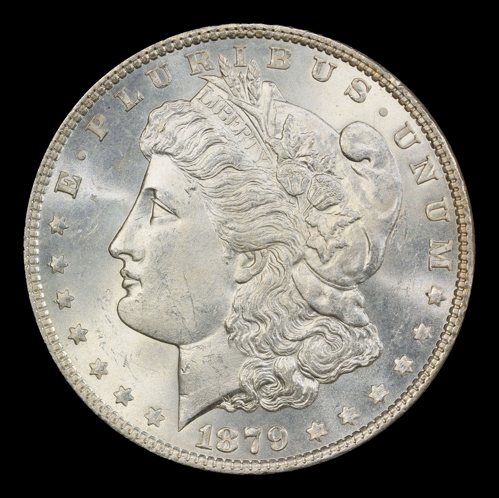 1879-p Morgan Dollar $1 Grades ms64+ - 2