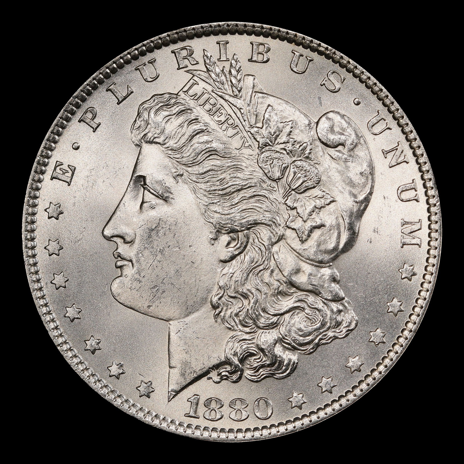 1880-p Morgan Dollar $1 Grades ms64 - 2