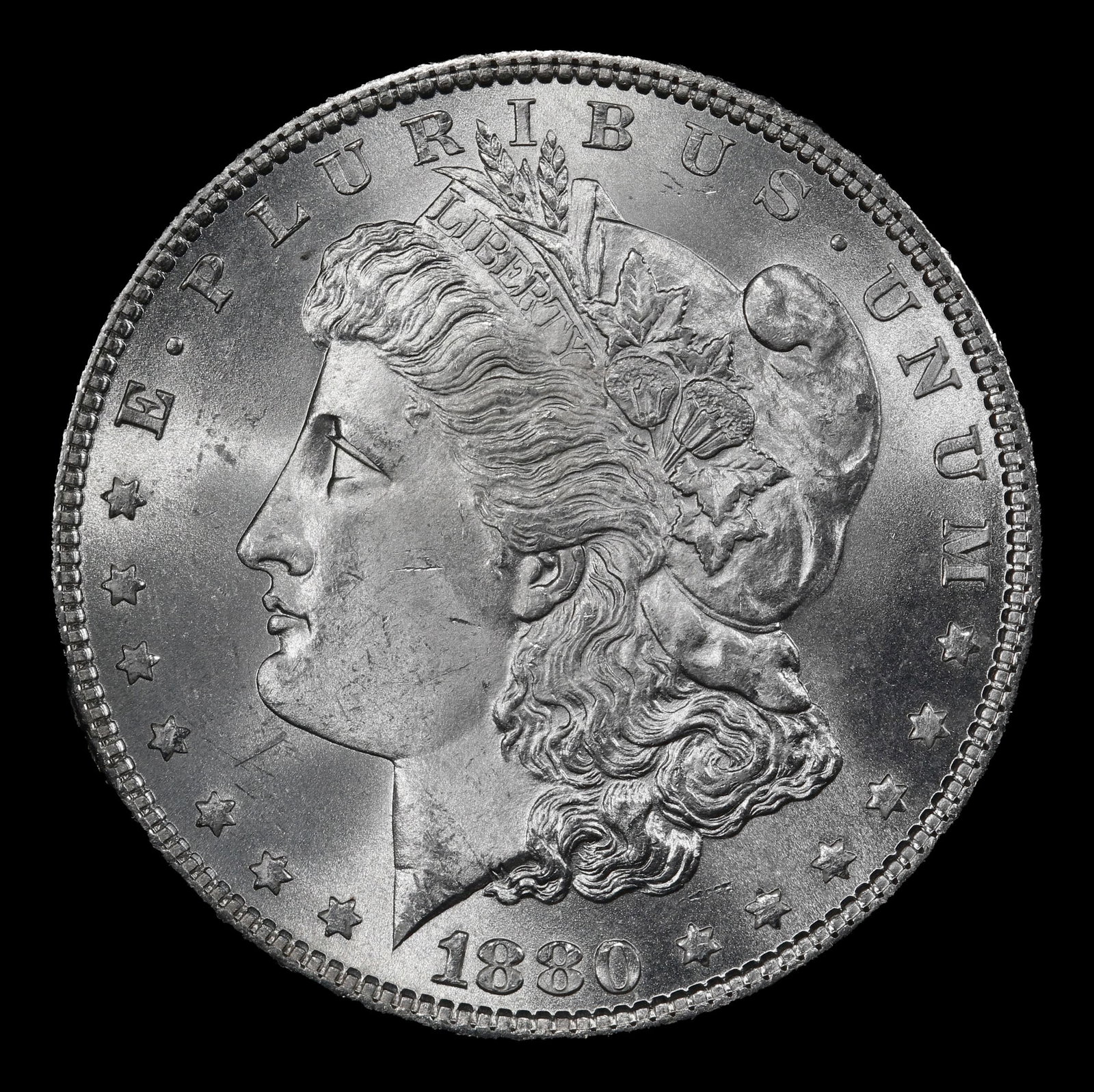 1880-p Morgan Dollar Near Top Pop! $1 ms66+ SEGS - 2