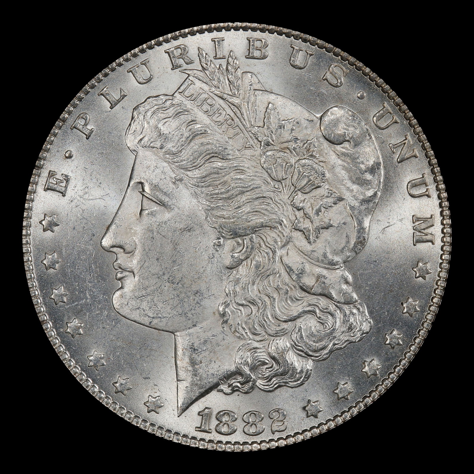 1882-p Morgan Dollar $1 Grades ms63 - 2