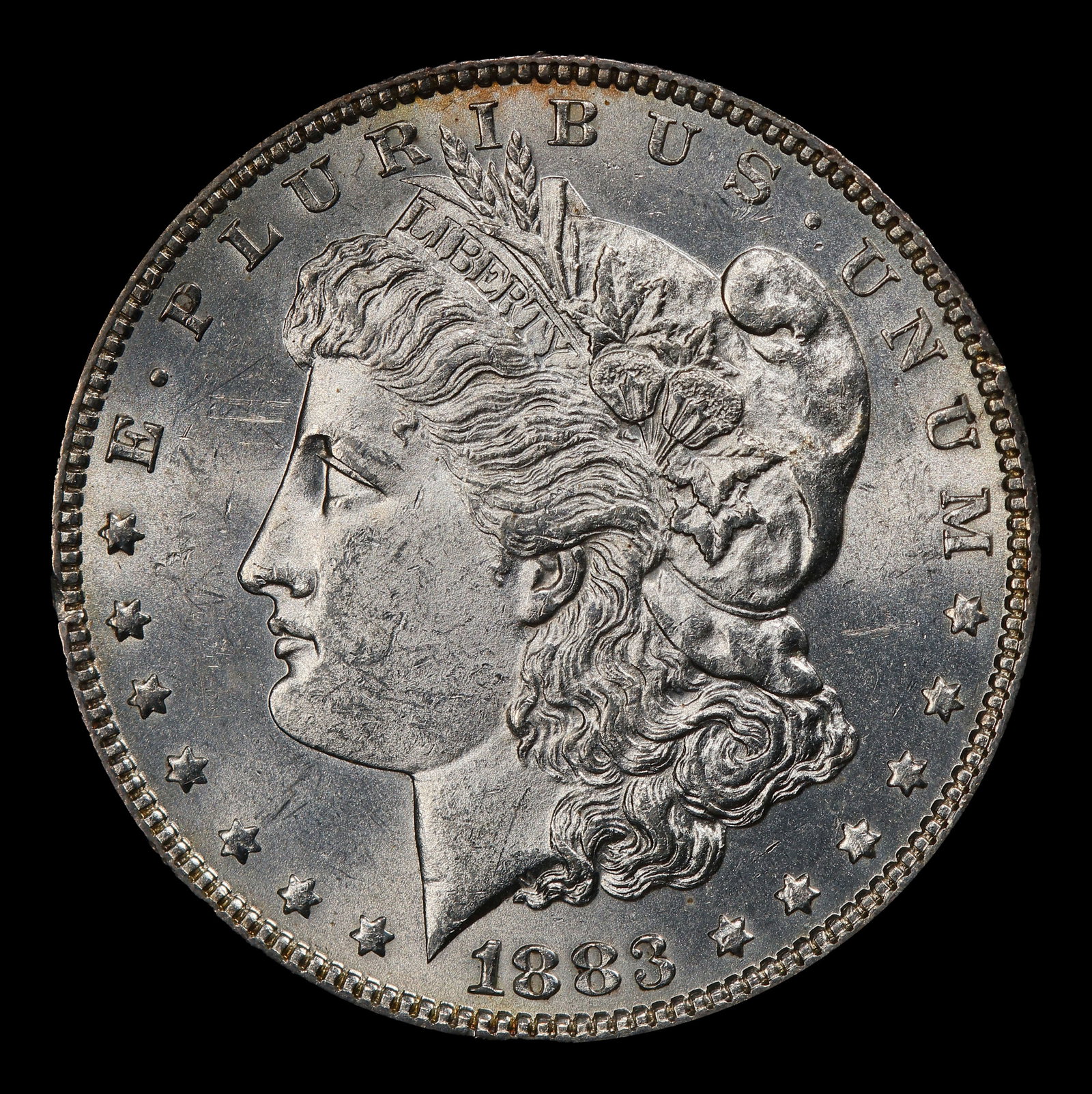 1883-p Morgan Dollar $1 Grades ms62 - 2