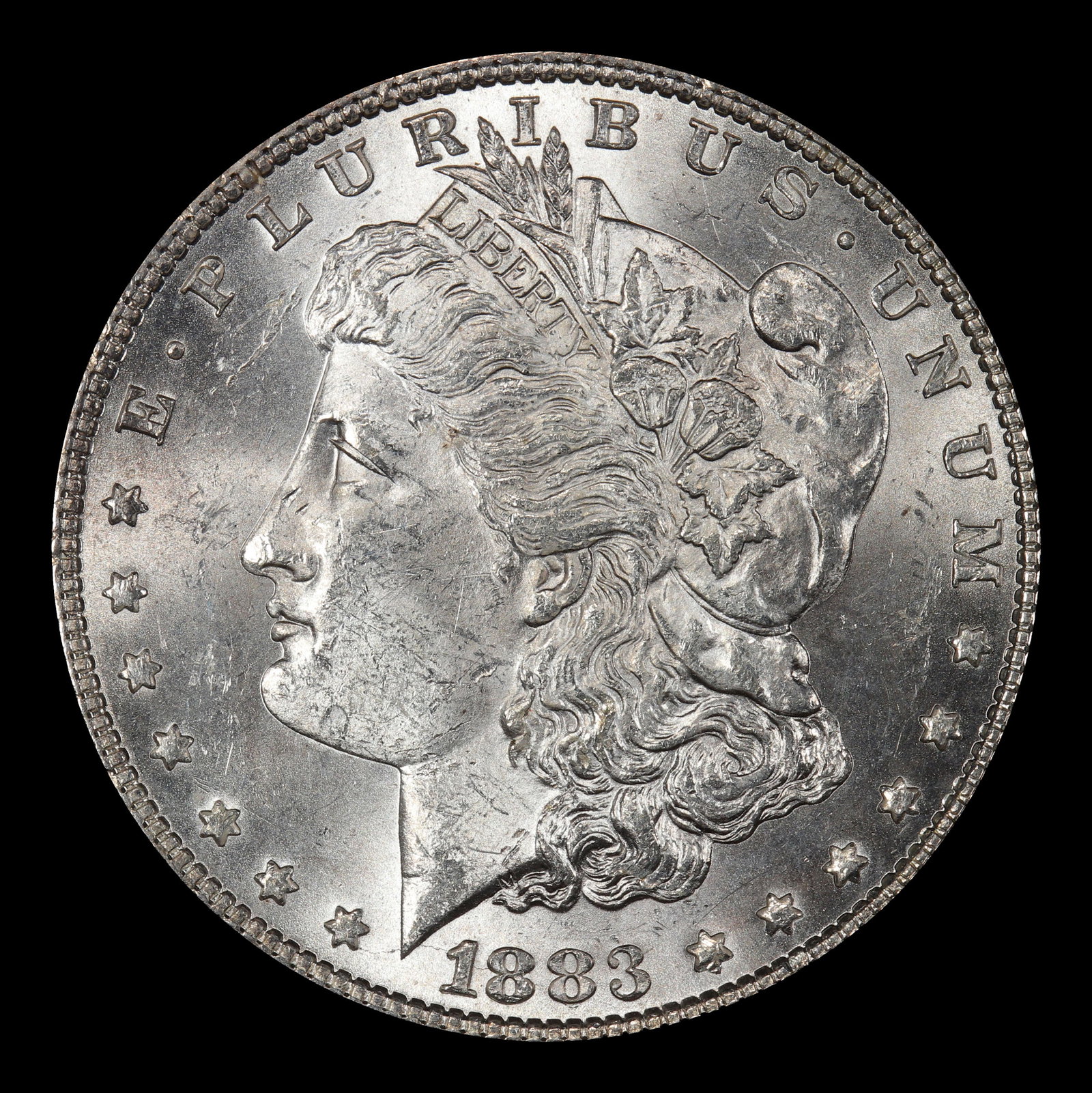 1883-p Morgan Dollar $1 Grades ms63 - 2
