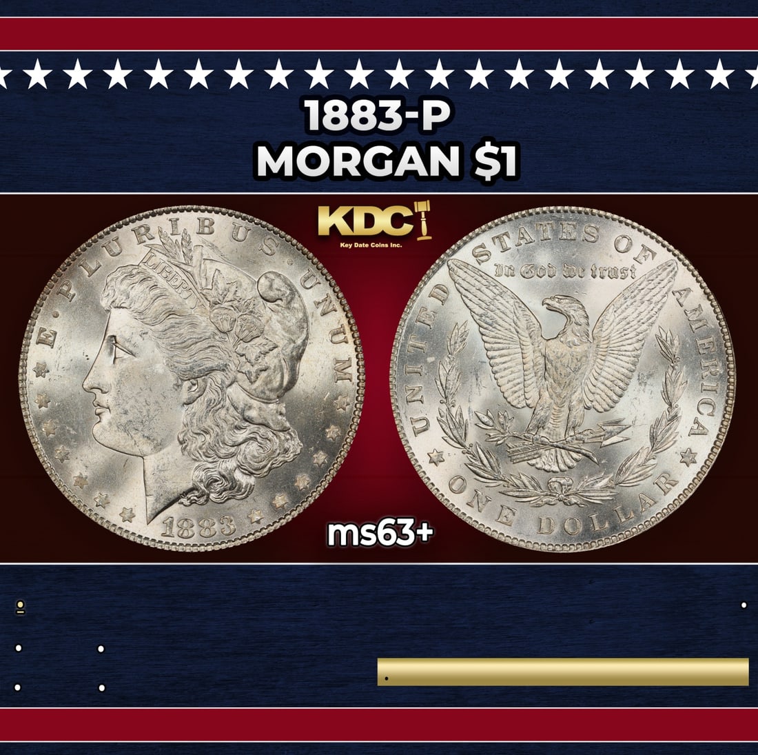 1883-p Morgan Dollar $1 Grades ms63+: 1883-p Morgan Dollar $1 Grades ms63+.