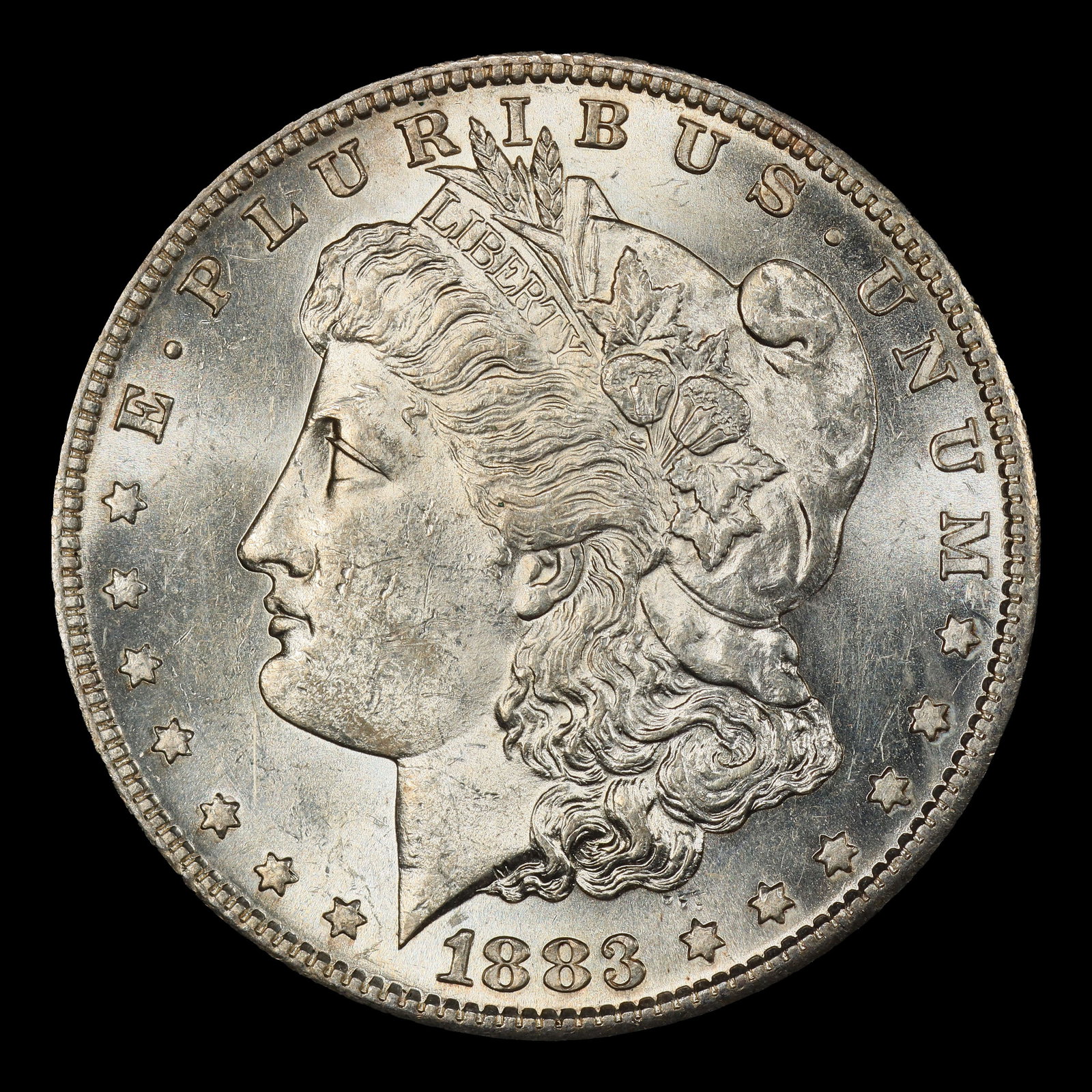 1883-s Morgan Dollar $1 ms62+ USCG - 2