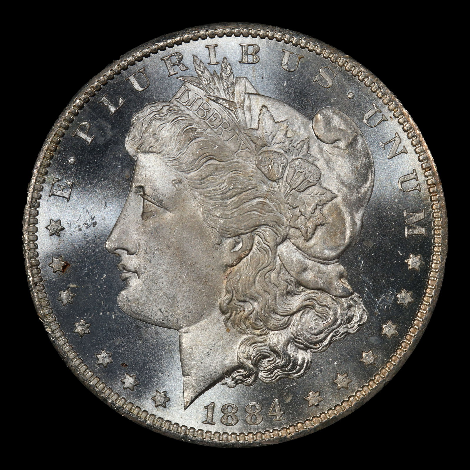 1884-cc Morgan Dollar Near Top Pop $1 ms67 pl SEGS - 2