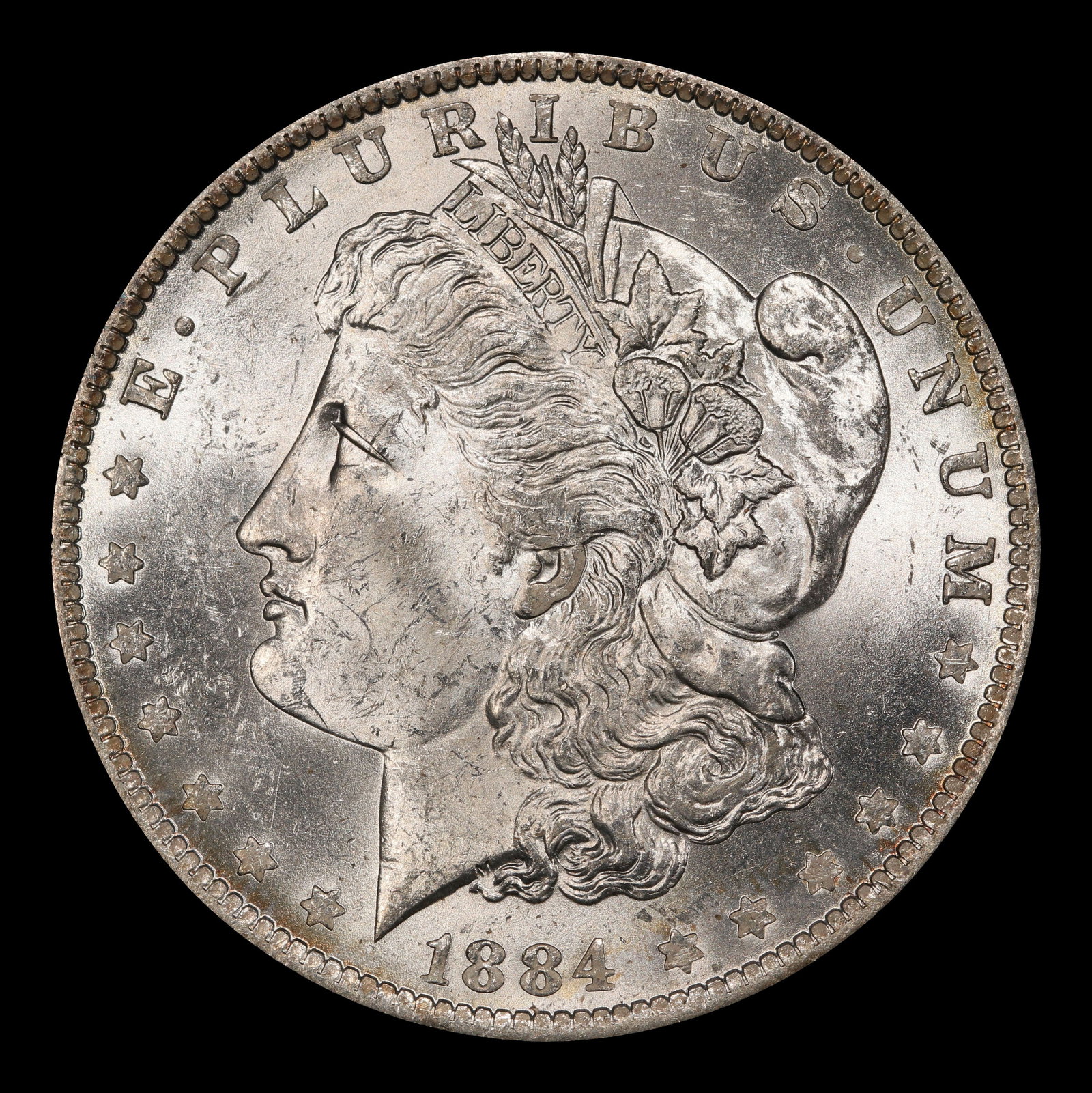 1884-o Morgan Dollar $1 Grades ms62 - 2