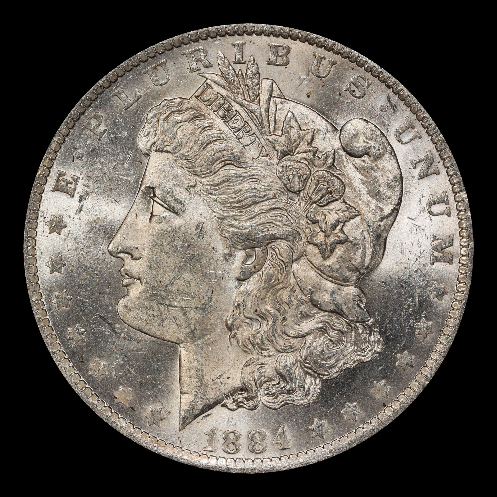 1884-o Morgan Dollar $1 Grades ms62 - 2