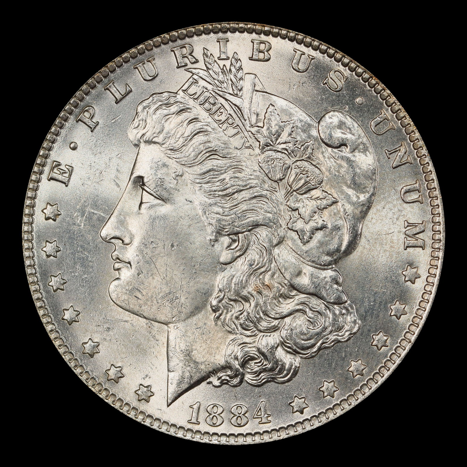 1884-o Morgan Dollar $1 Grades ms62+ - 2