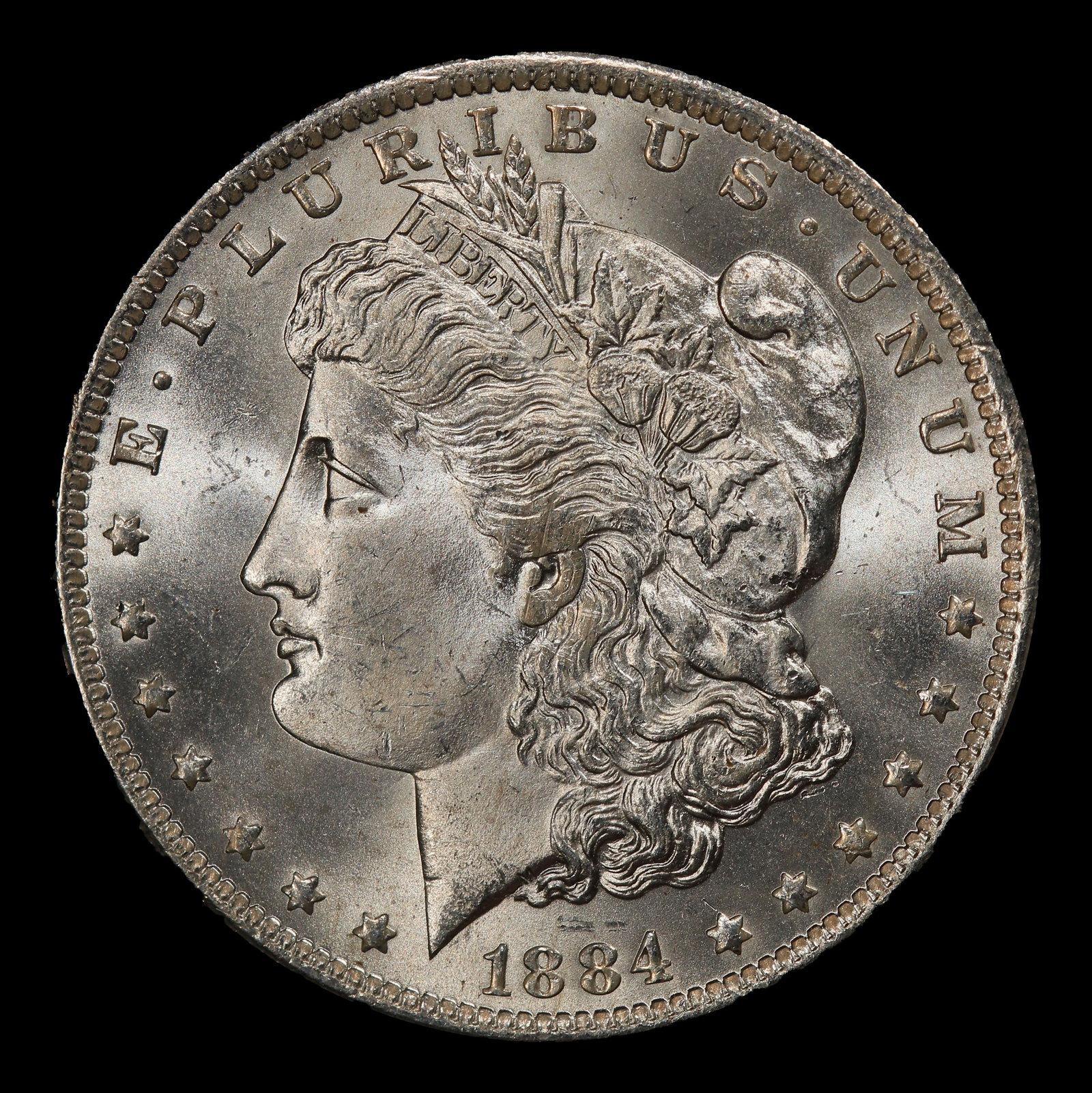 1884-o Morgan Dollar $1 Grades ms64+ - 2