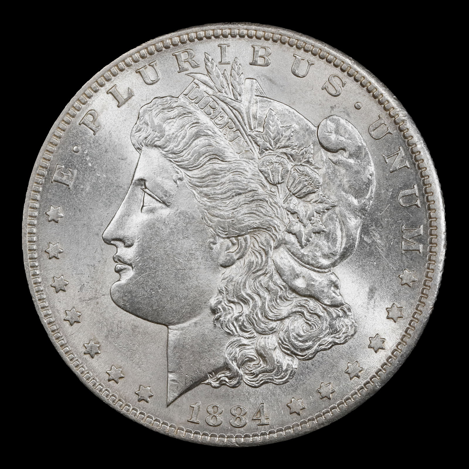 1884-s Morgan Dollar $1 ms62+ USCG - 2