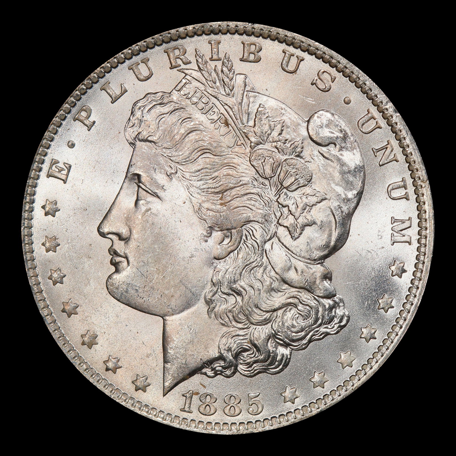 1885-o Morgan Dollar $1 Grades ms63+ - 2