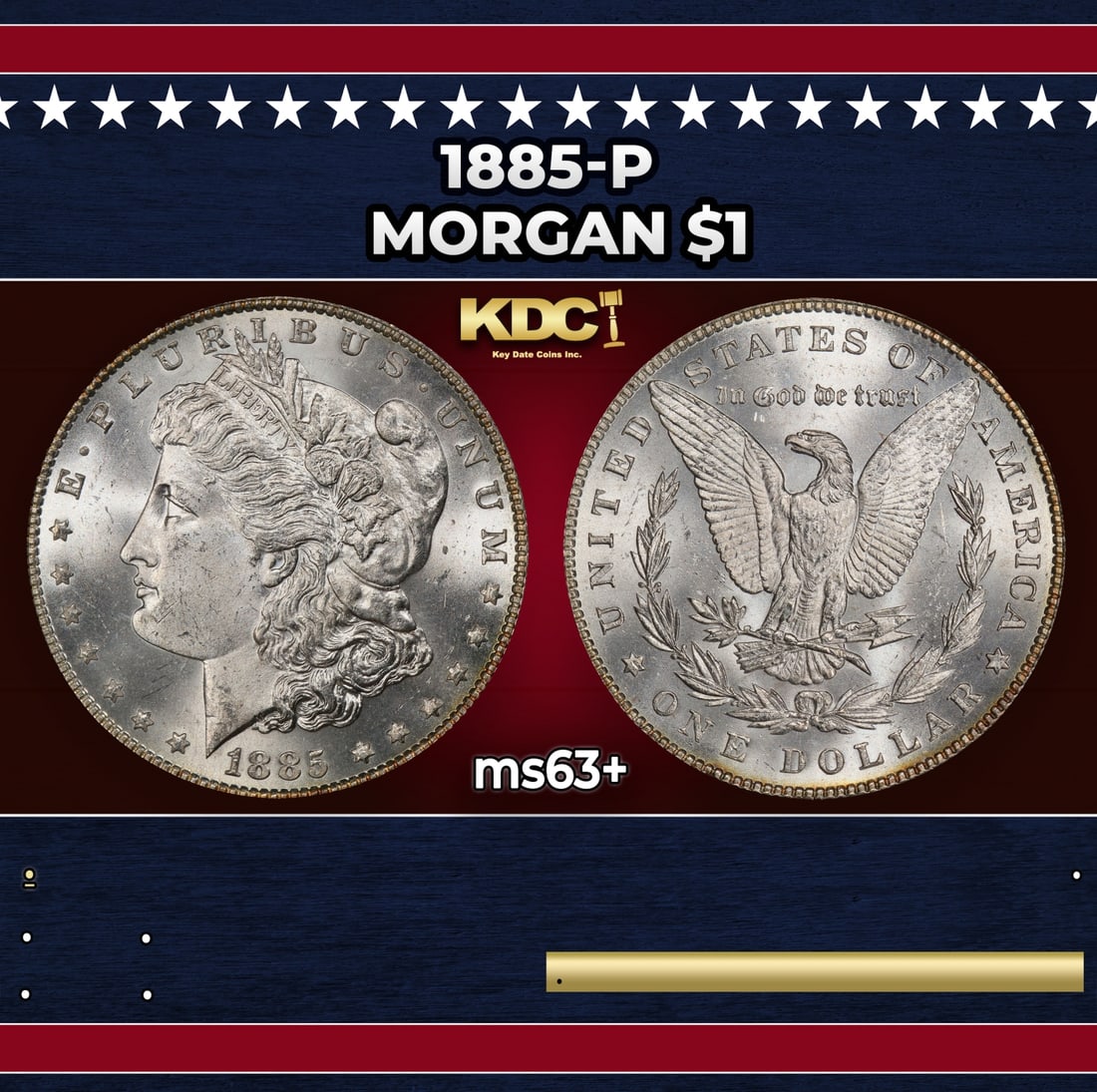 1885-p Morgan Dollar $1 Grades ms63+: 1885-p Morgan Dollar $1 Grades ms63+.