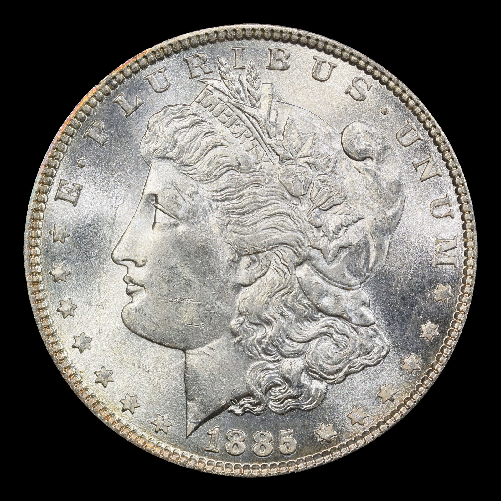 1885-p Morgan Dollar $1 Grades ms64 - 2