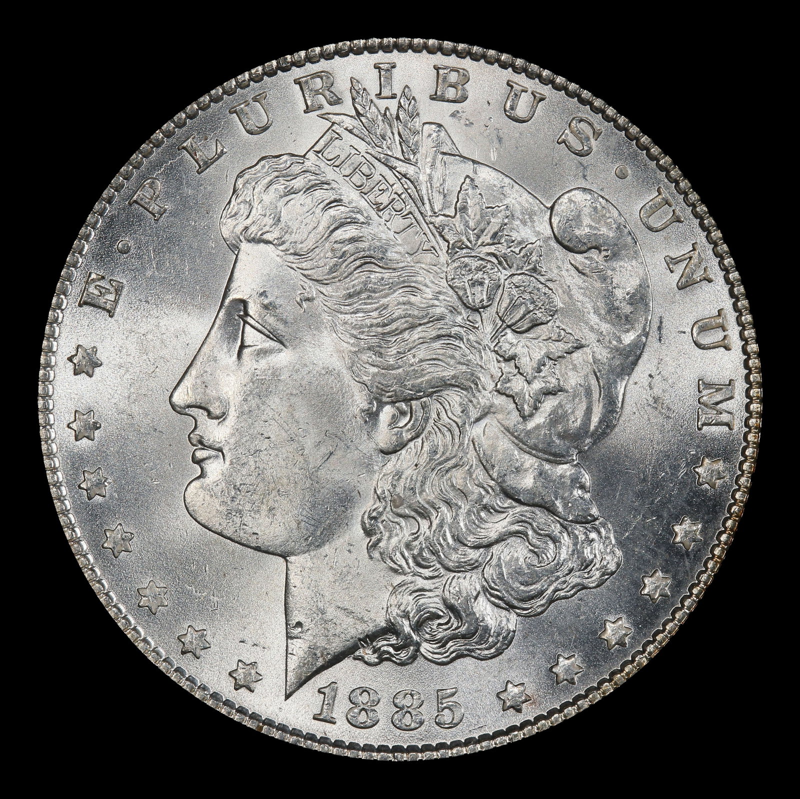 1885-p Morgan Dollar $1 Grades ms65 - 2