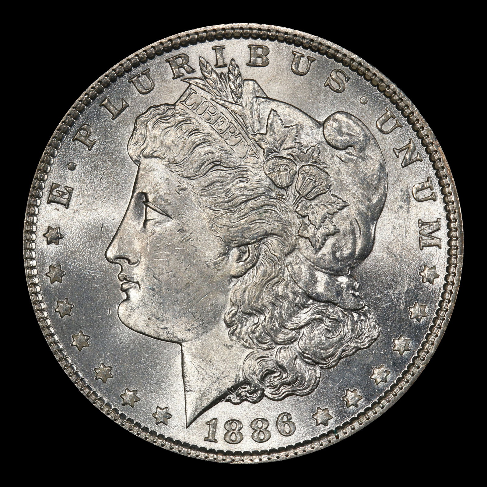 1886-p Morgan Dollar $1 Grades ms63 - 2