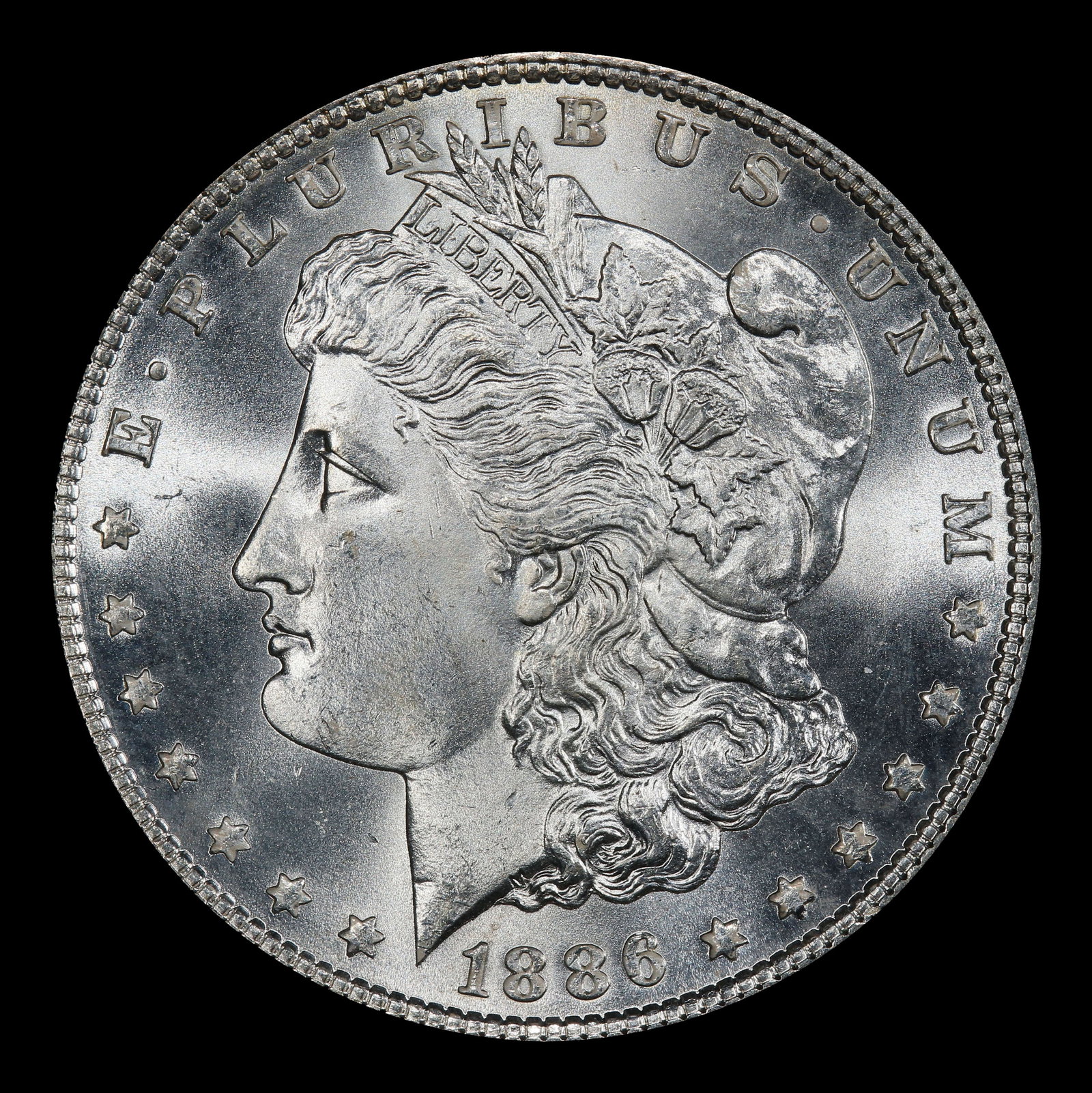 1886-p Morgan Dollar $1 Grades ms66 - 2