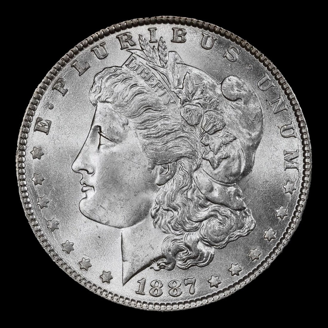 1887-p Morgan Dollar $1 ms66+ SEGS - 2