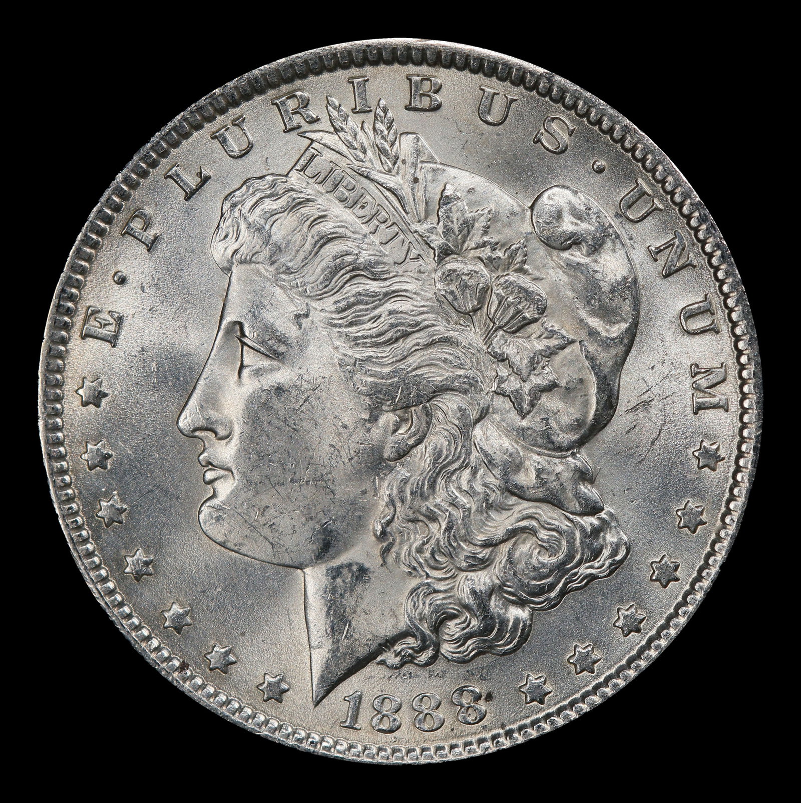 1888-p Morgan Dollar $1 Grades ms63 - 2