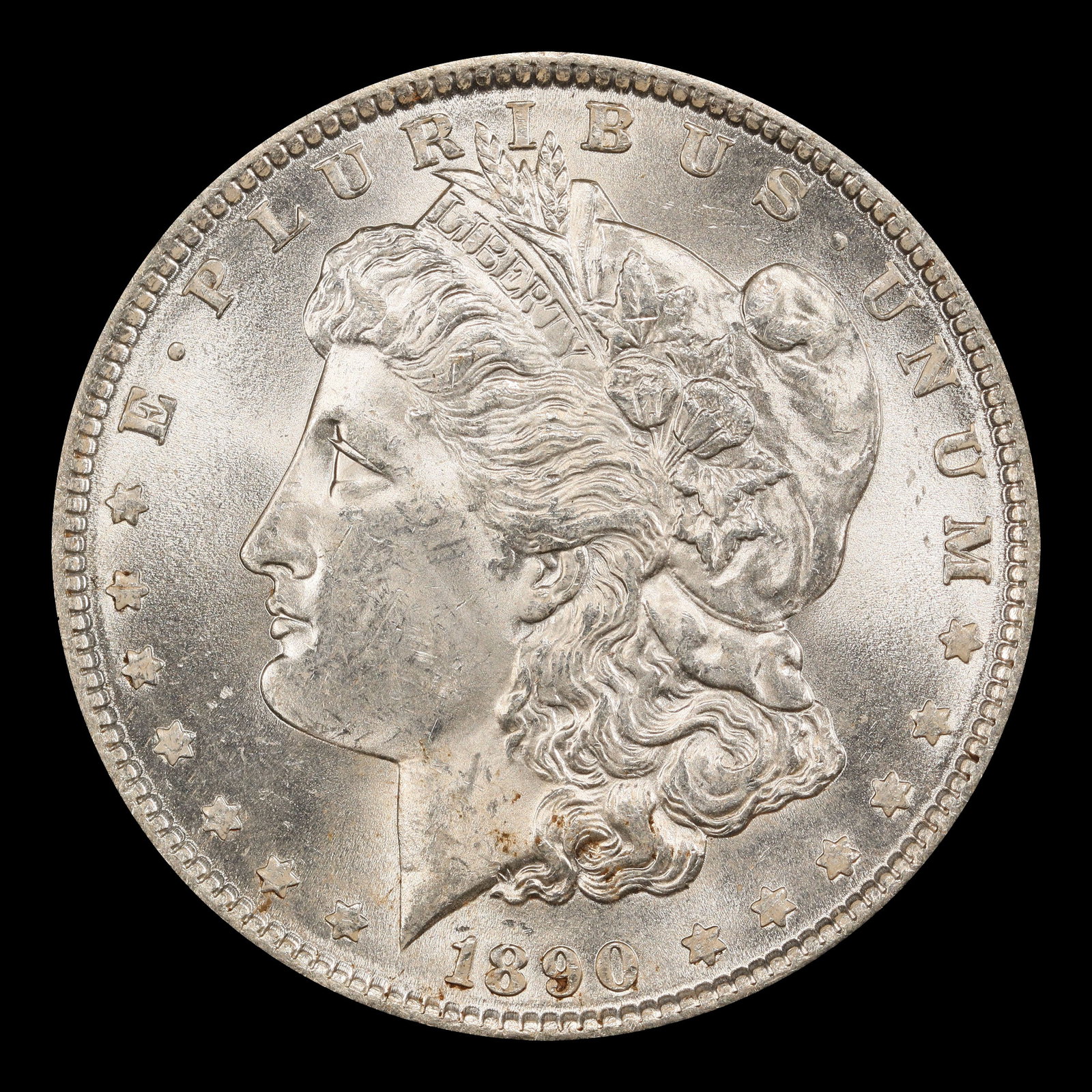 1890-p Morgan Dollar $1 Grades ms62+ - 2