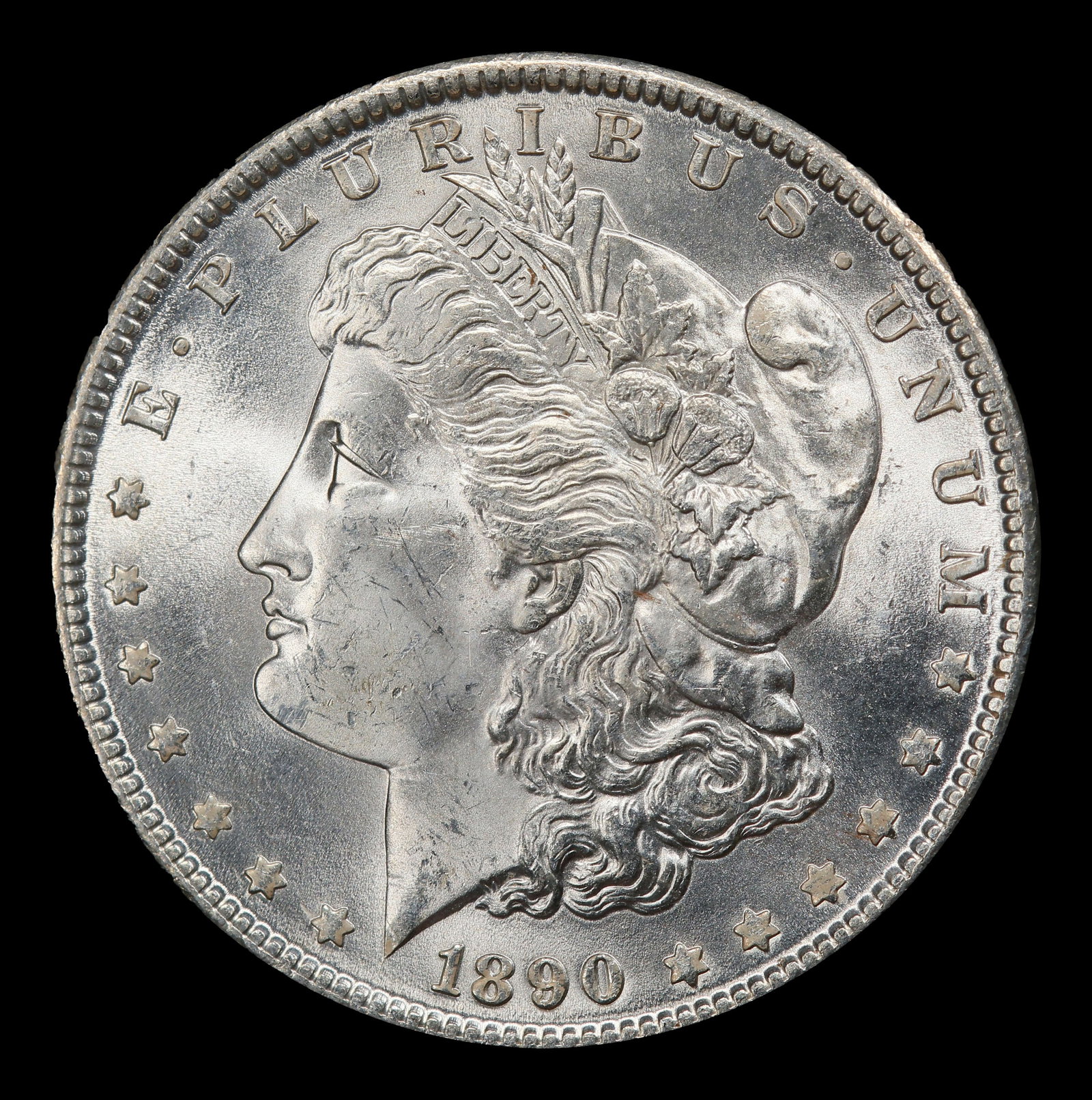 1890-p Morgan Dollar $1 Grades ms64+ - 2
