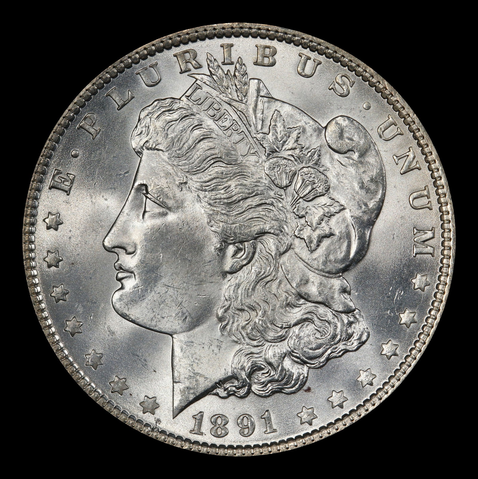 1891-p Morgan Dollar $1 Grades ms64 - 2