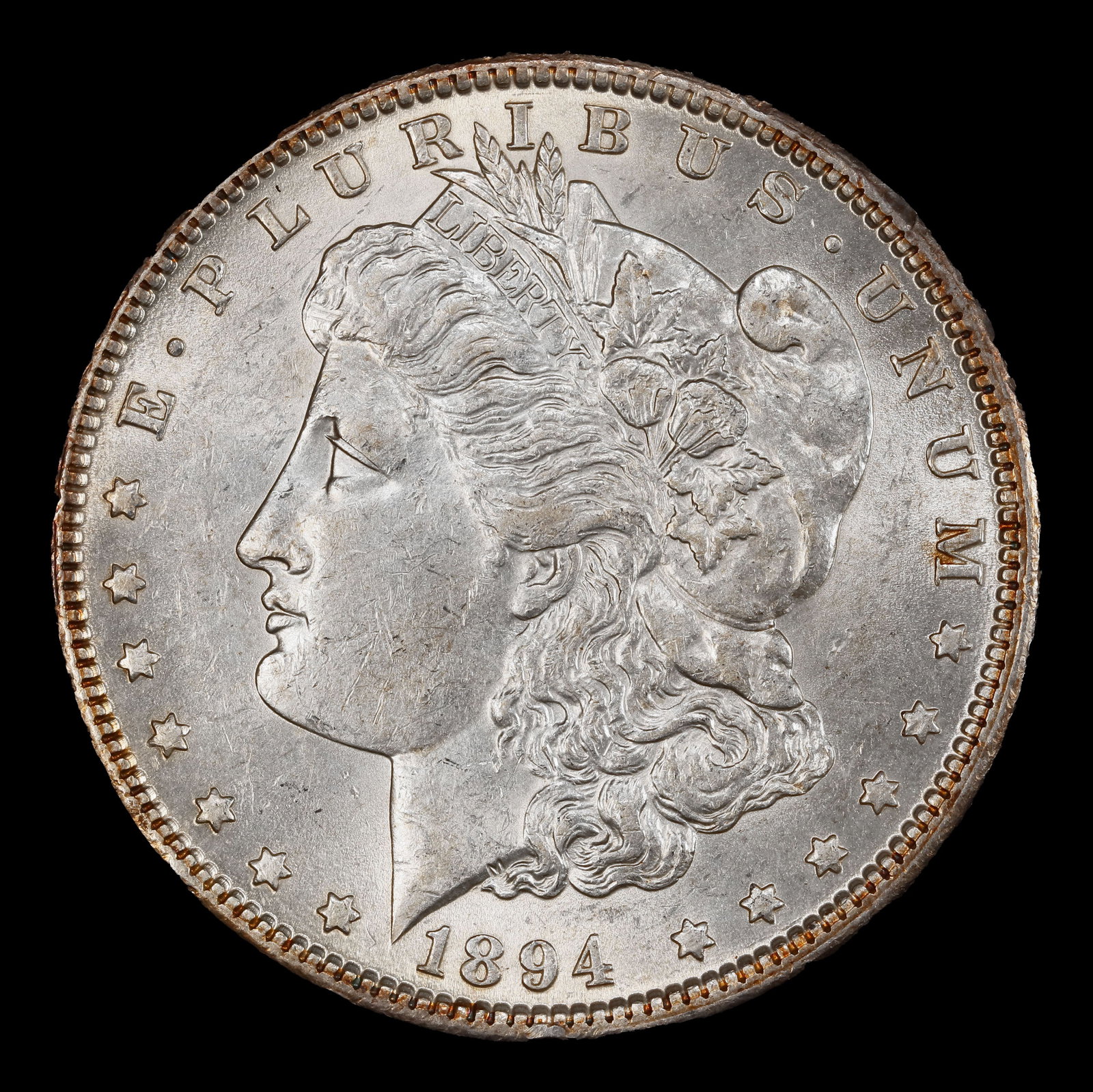1894-o Morgan Dollar $1 ms62+ USCG - 2