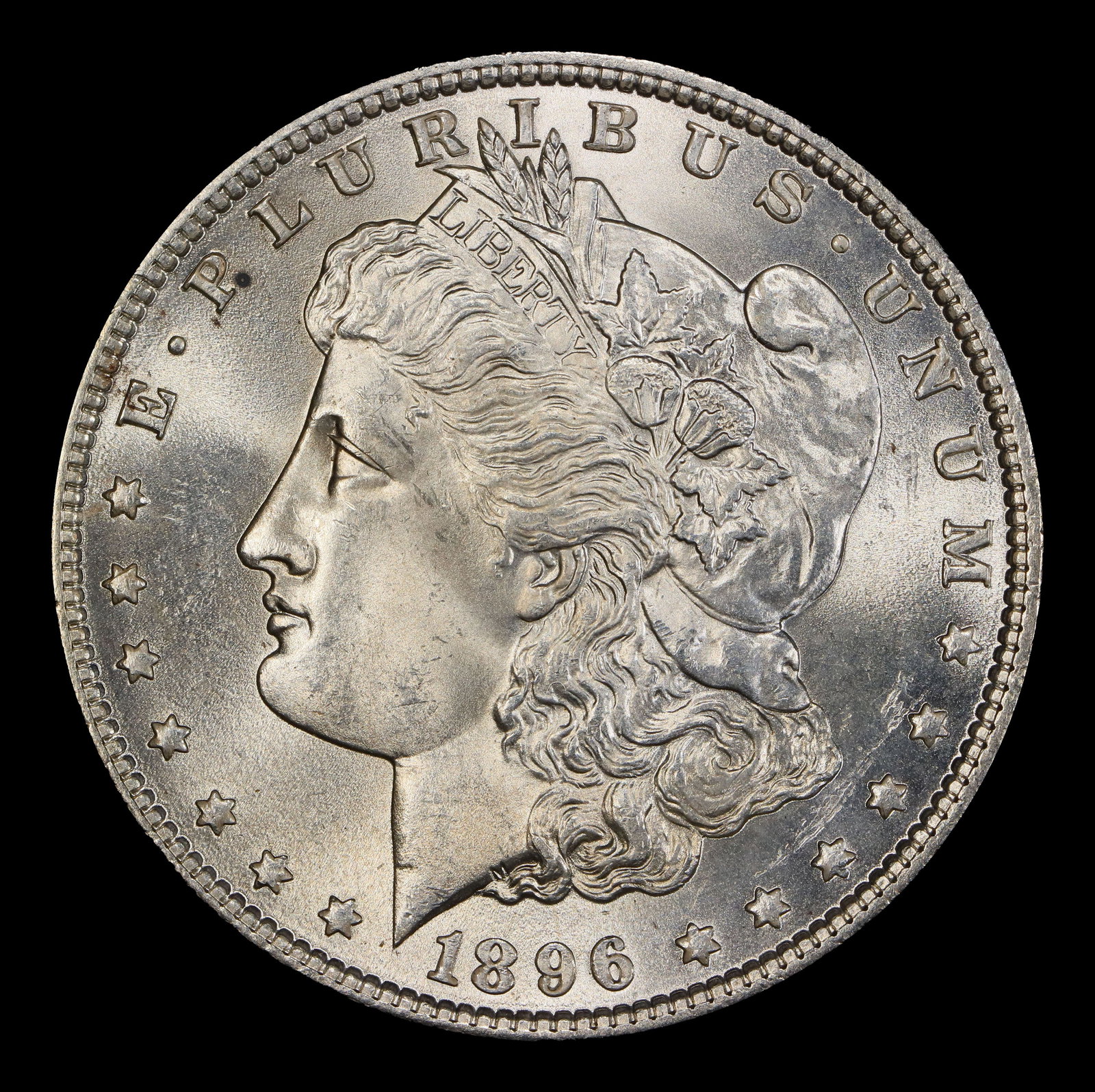 1896-p Morgan Dollar $1 Grades ms65 - 2