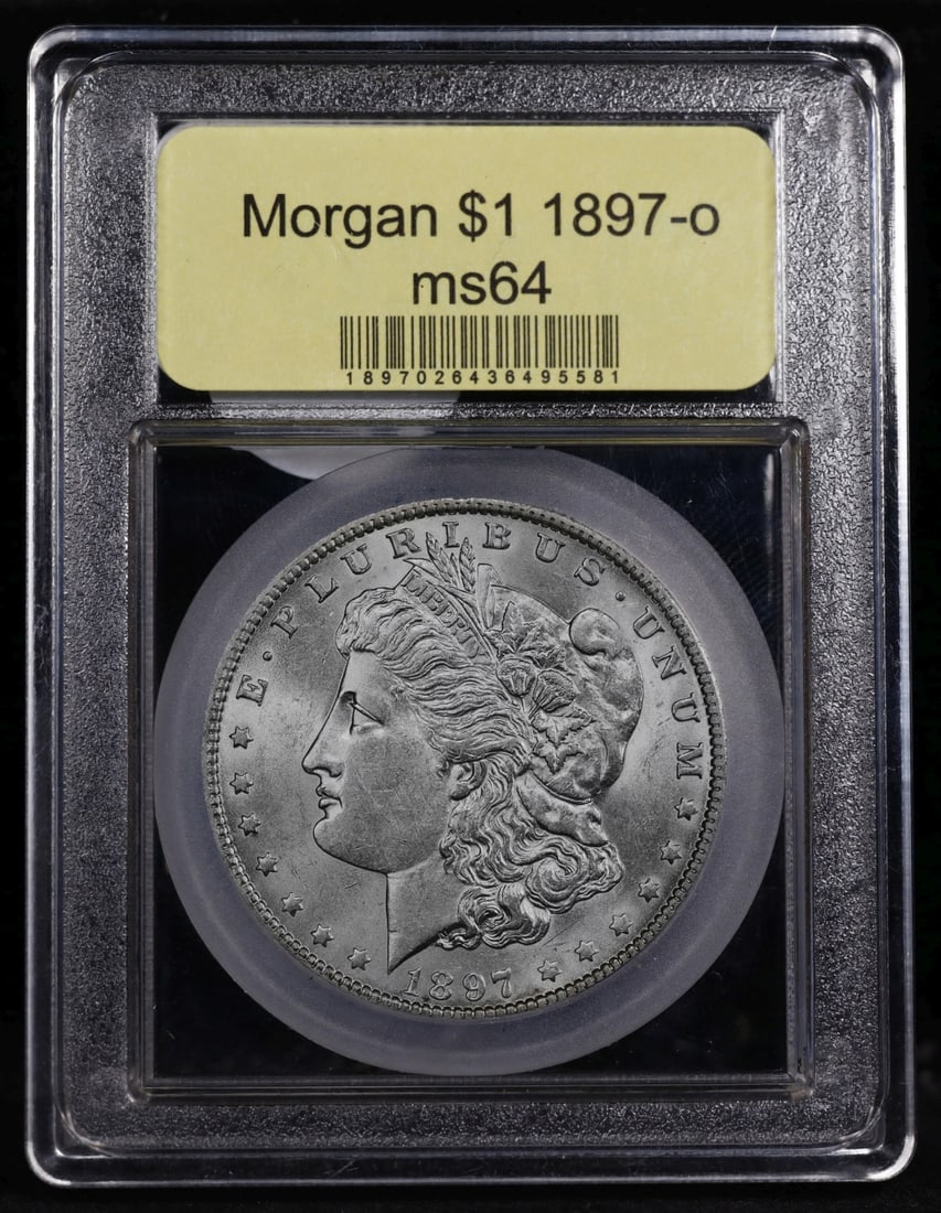 1897-o Morgan Dollar $1 ms64 USCG - 4